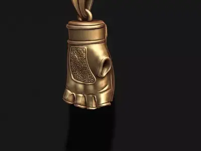 mma gloves pendant 3D print model
