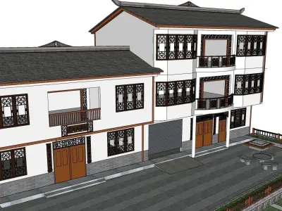 Chinese antique architecture 3D model