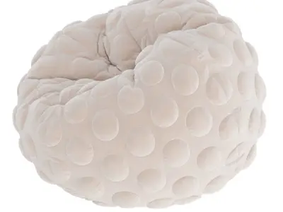 Round Bean Bag 3D model