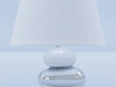 Ceramic Lamp White 2 3D model