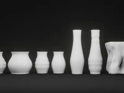 Traditional Flower Vase 3D model