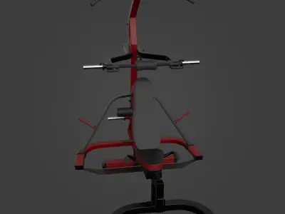 WORKBENCH LEVERGYM-Exercise Equipment-02 Low-poly 3D model
