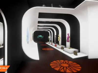 Art gallery Vol8 - modern showroom 3D model