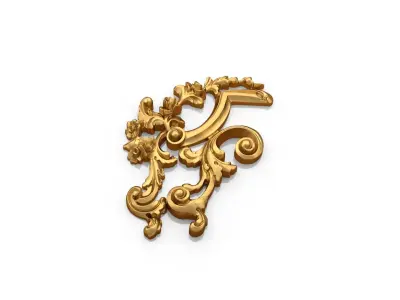 Classic decor ornament 166 3D model