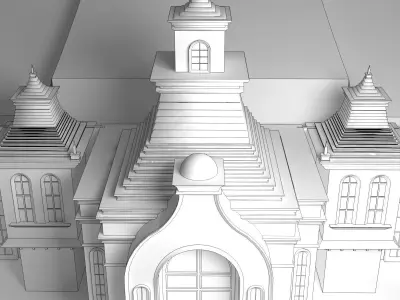 Wedding Stage 3D model 14