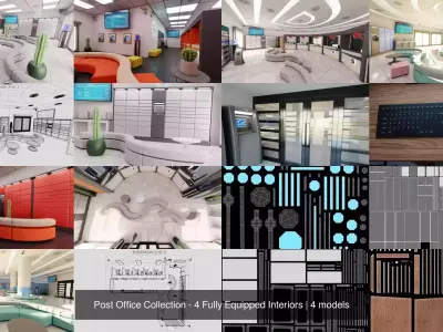 Post Office Collection - 4 Fully Equipped Interiors