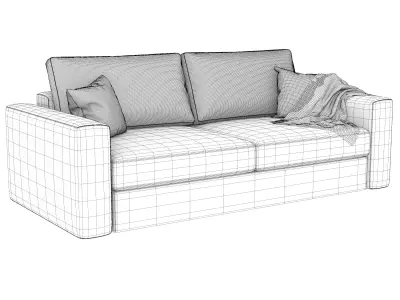 Modern Sofa 3-seater 3D model