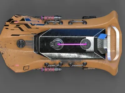 future battle car 3D model