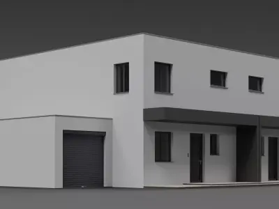 Duplex house 3D model purchase