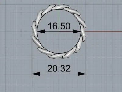 Cuban Ring  3D print model