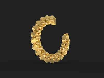 Woman Earrings 3D print model