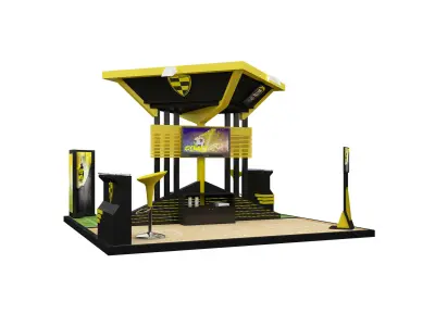 Booth Exhibition Stand a616a 3D model