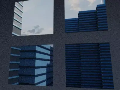 The futuristic city for a Avengers movie  3D model
