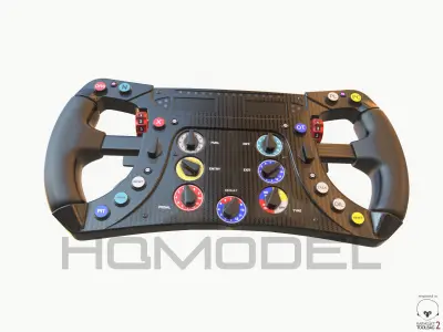 F1 Steer Wheel Generic Formula Race Low-poly 3D model