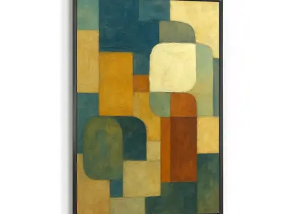 Picture with frame N-003 3D model