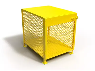 3D model of a box for a gas cylinder 3D model