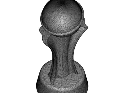 Athletics Championship Trophy 3D print model