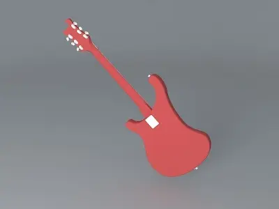 1975 Rickenbacker 480 model guitar Free 3D model