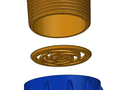 Pastry syringe 3D print model