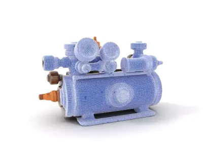 Industrial Brass Gauge model pack Low-poly 3D model