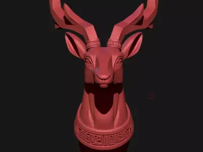 deer sculpture 3D print model