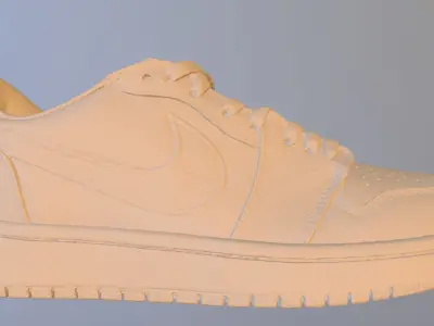 NIKE AIR JORDAN 1 LOW DIOR SHOE SCULPTURE 3D model
