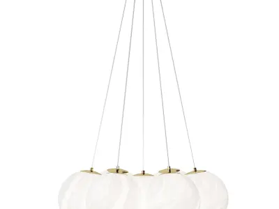 Glass Bubble Chandelier 3D model