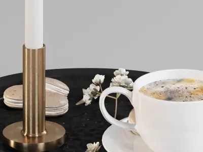 Coffee set 06 3D model