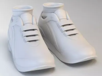 Cartoon Running Shoes 3D model