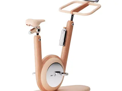 pent hania stationary bicycle fitness equipment 3D model