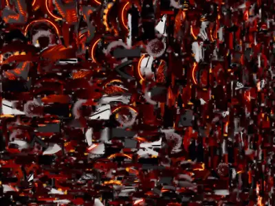 Inferno Cybercycle 3D Model Futuristic Racer Low-poly 3D model