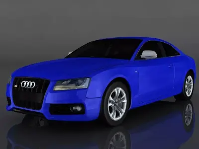 Audi S5 Low-poly 3D model