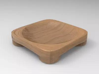 Mann Bowl Low-poly 3D model
