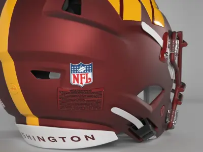 WASHINGTON COMMANDERS Helmet Football NFC EAST PBR updated 2025 3D model