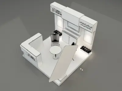 Booth Exhibition Stand a 652d 3D model