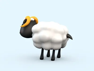 Sheep Low-poly 3D model