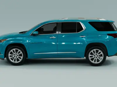 Chevrolet Traverse  2022 Low-poly 3D model