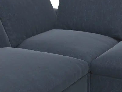 Commix Down Filled Overstuffed 5 Piece Sectional Sofa 3D model