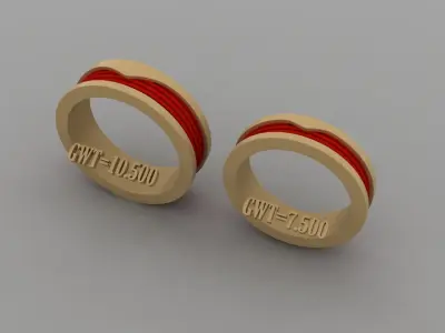 FASION RING 3D model 7