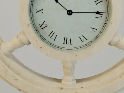Ships Wheel Clock 3D model