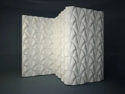 03 VIGELAND WALL PATTERN Low-poly 3D model