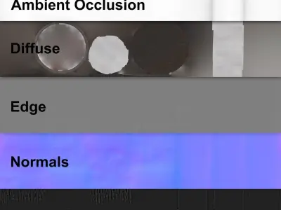 Ceramic Vintage Flower Vase 3d Scan 3D model