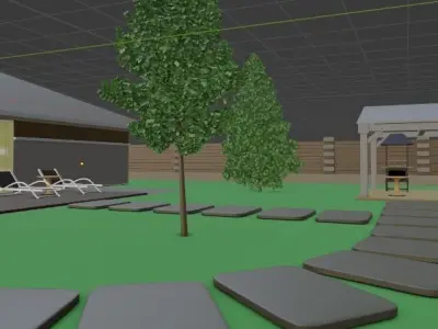 Country house for a family 3D model