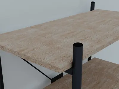 Shelving VANDBORG 3 Jysk Low-poly 3D model