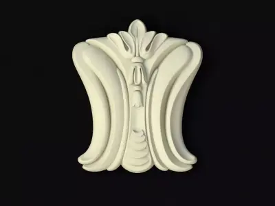 Central decor ornament for furniture 3D model 235