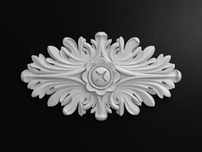 Round rosette 3D model