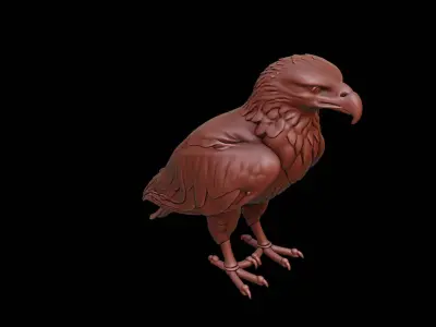 Eagle Animal Sculpture 3D print model buy