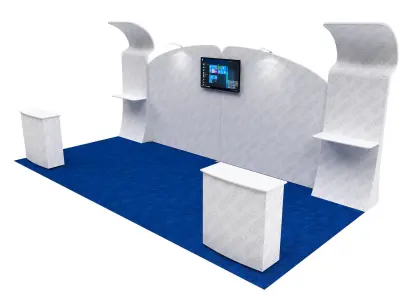 Exhibition booth 10x20ft 3DM011 3D model