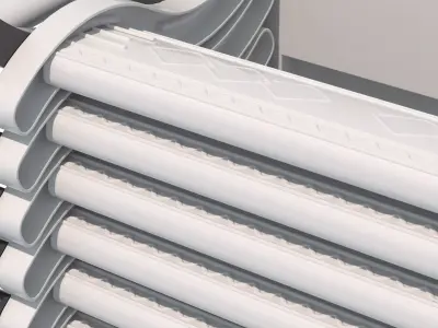 loft ladder 02 Low-poly 3D model