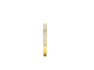 Band 3dm Render Details diamond eternity gold 3D print model